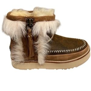NEW- UGG Fluff Punk Ankle Boot- Size 6, No Box